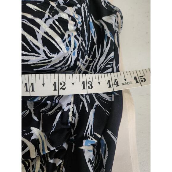 Nip Tuck Swim Palm Foil Twist Front Tummy Control Swimsuit sz 10 modest slimming - Picture 9 of 10